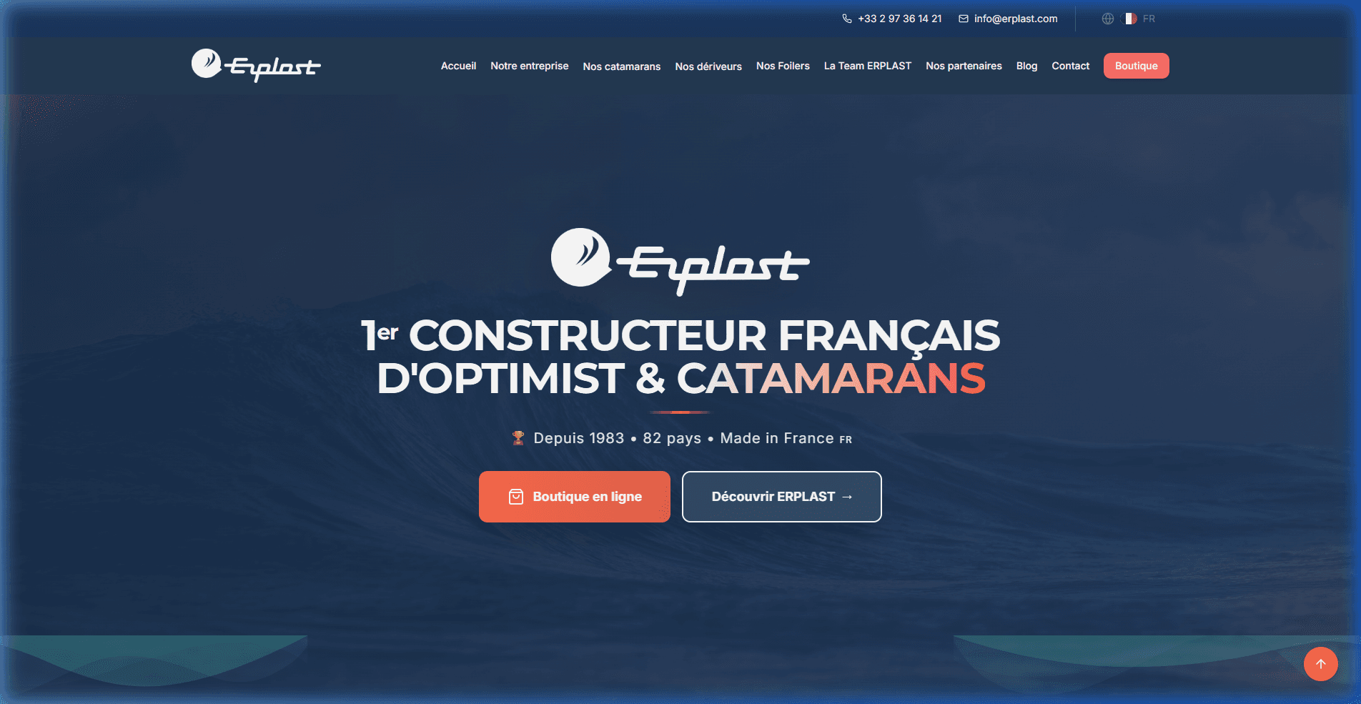 Aperçu du site ER Plast